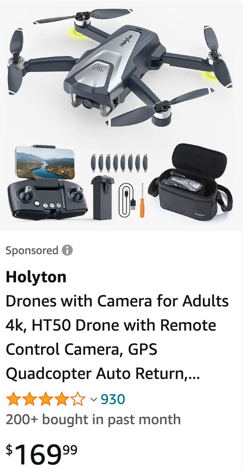 Best Mini Drones: Holyto HT50